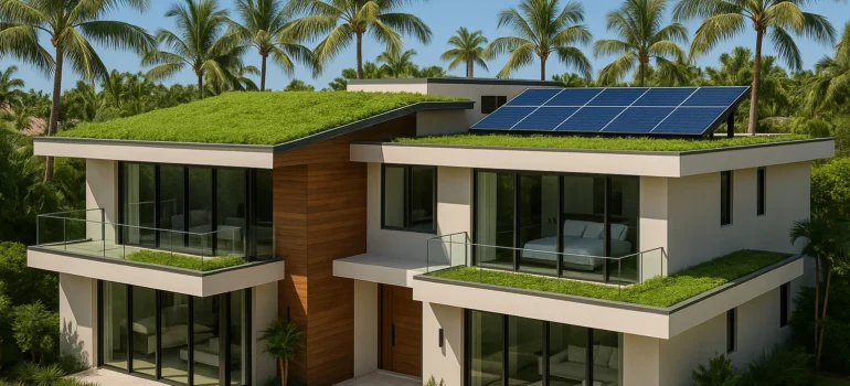 green roofs and solar panels Boca Raton